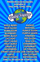 DAILY VAPOUR 10MLS x 10